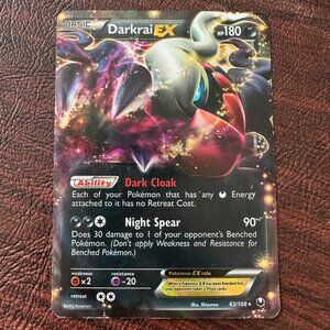 New DARKRAI EX 63/108 B&W Dark Explorers Ultra Rare Holo Pokemon Card